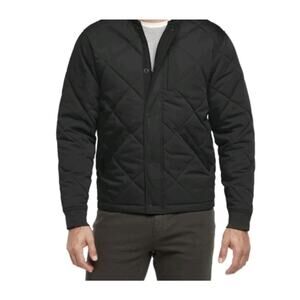 J Crew Sussex Jacket NX-631 Primaloft Quilted Military Field Zip Black Size L